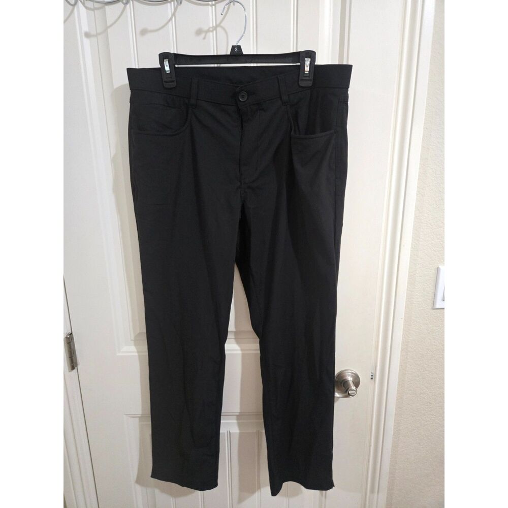 Penguin Sport Men’s Golf Pants 34x30 Black Stretch Performance Straight Leg